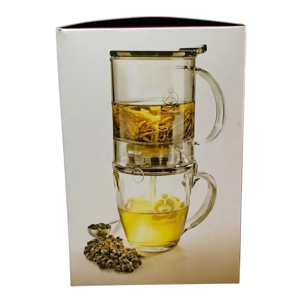 EUC Teavana PerfecTea 16 Ounce Tea Maker Black Original Box Drinkware Kitchen